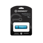 Kingston IronKey Vault Privacy 50 Series - Chiavetta USB - crittografato - 16 GB - USB 3.2 Gen 1 - Compatibile TAA